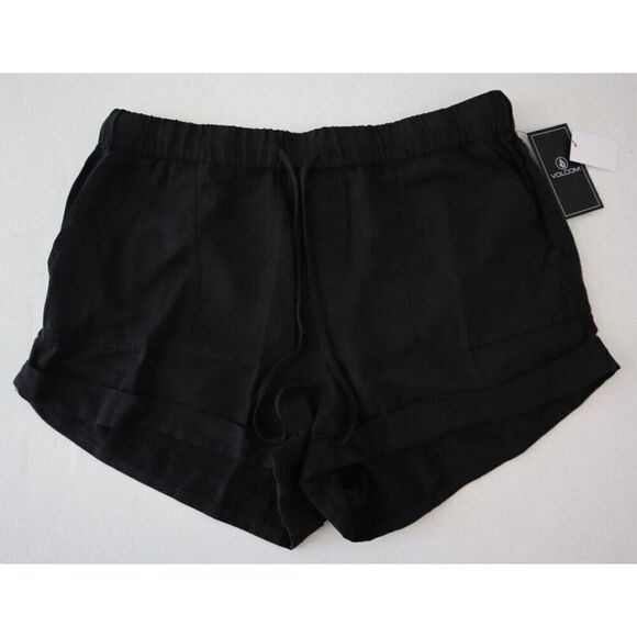 Volcom B0932207 Women's Sz XS (0-2) Black Out Sunday Strut Shorts - Picture 1 of 9